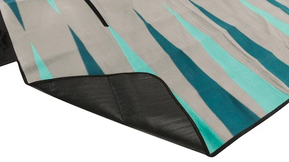 Tapis Easy Camp  Backgammon Picnic Rug Black & Grey