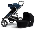 Thule Urban Glide 2 poussette sport bleu foncé + Thule Bassinet