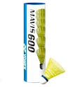 Volants de badminton Yonex  Mavis 600 Yellow (6 Pack)  bande rouge (jusqu’à 14°C)